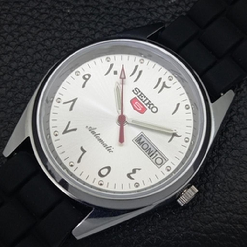 ВОССТАНОВЛЕННЫЕ ВИНТАЖНЫЕ SEIKO 5 АВТОМАТИЧЕСКИЕ 6309A ЯПОНИЯ МУЖСКИЕ АРАБСКИЕ ЧАСЫ a318860-9