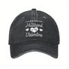 Sorry My Husband Is My Valentine Day Unisex Washed Baseball Cap Adjustable Snapback Black White Letter Design