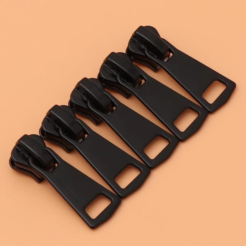 10 шт. Полимерный слайдер для молнии Черный Застежки-молнии для одежды и сумок Пулер для молнии Головка для запасных частей