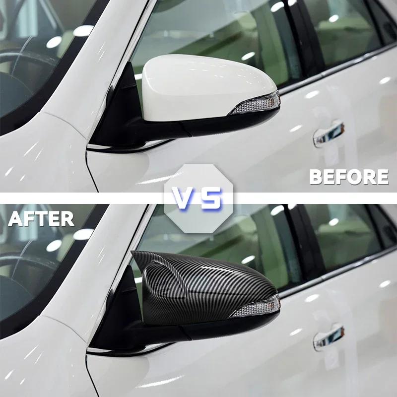 For Toyota Yaris 2012 2013 2014 2015 2016 2017 2018 2019 Outside Rearview Mirror Cover Wing Door Side Shell Cap Housing