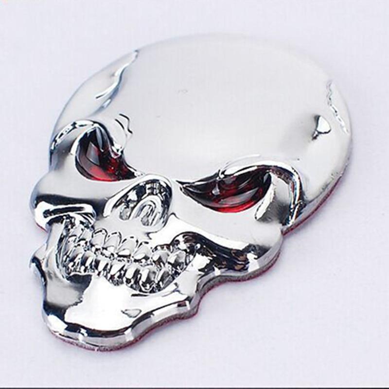 3D металлические наклейки с черепом для мотоцикла, логотип, эмблема, значок, Стайлинг автомобиля для универсальных автомобилей, мотоциклов, декоративные аксессуары 2020