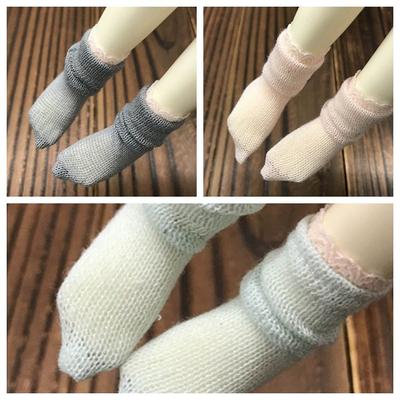 1 пара вязаных шерстяных коротких носков для куклы Blythe 1:6, носки для кукольного домика Барби, носки для Momoko 1/6, аксессуары для кукол, детские игрушки для девочек