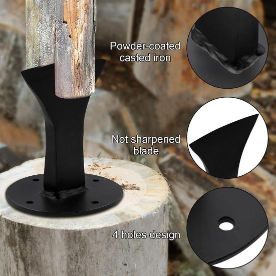 Firewood Kindling Splitter Compact Portable Easy To Use Simple Installation Manual Log Splitter Wedge Wood Splitter