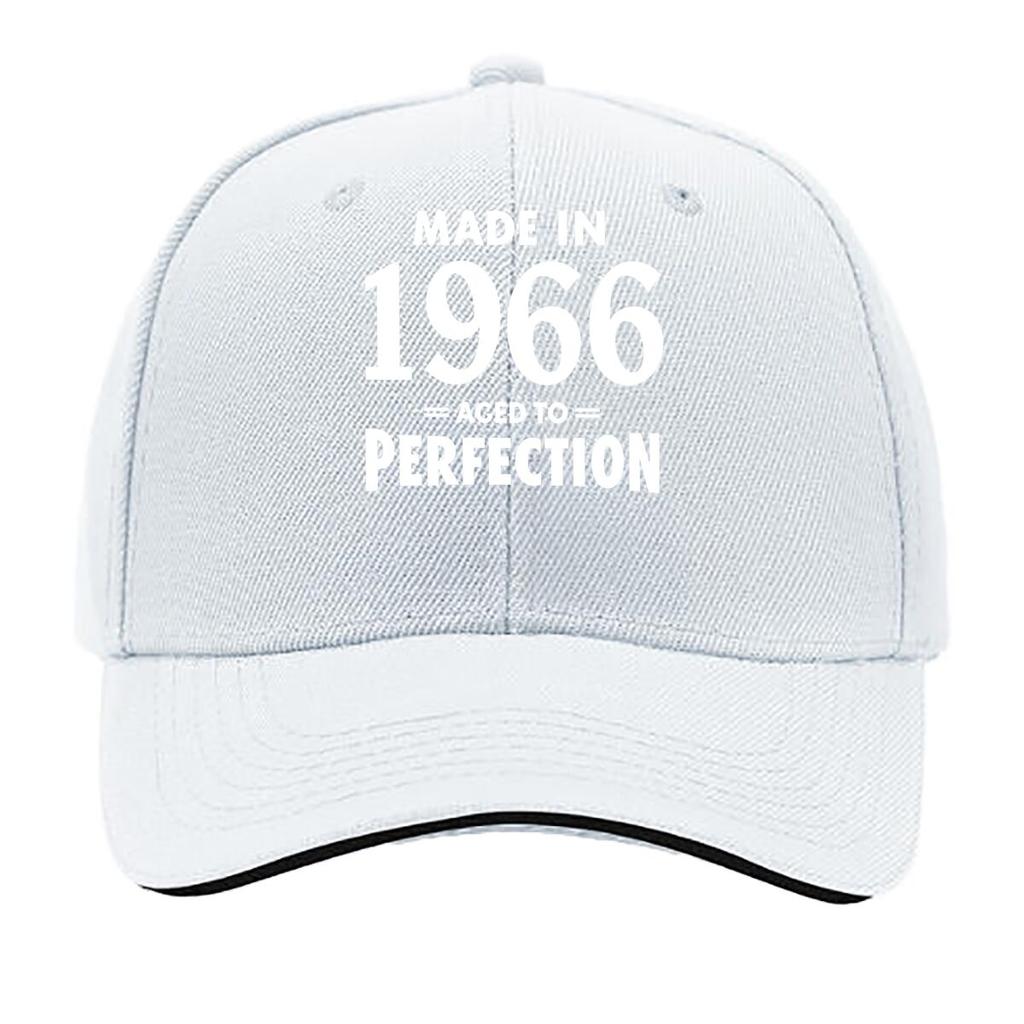 One MADE IN AGED to PERFECTION Lightweight Printed Available as a Couples Set in Multiple C Sandwich Baseball Cap