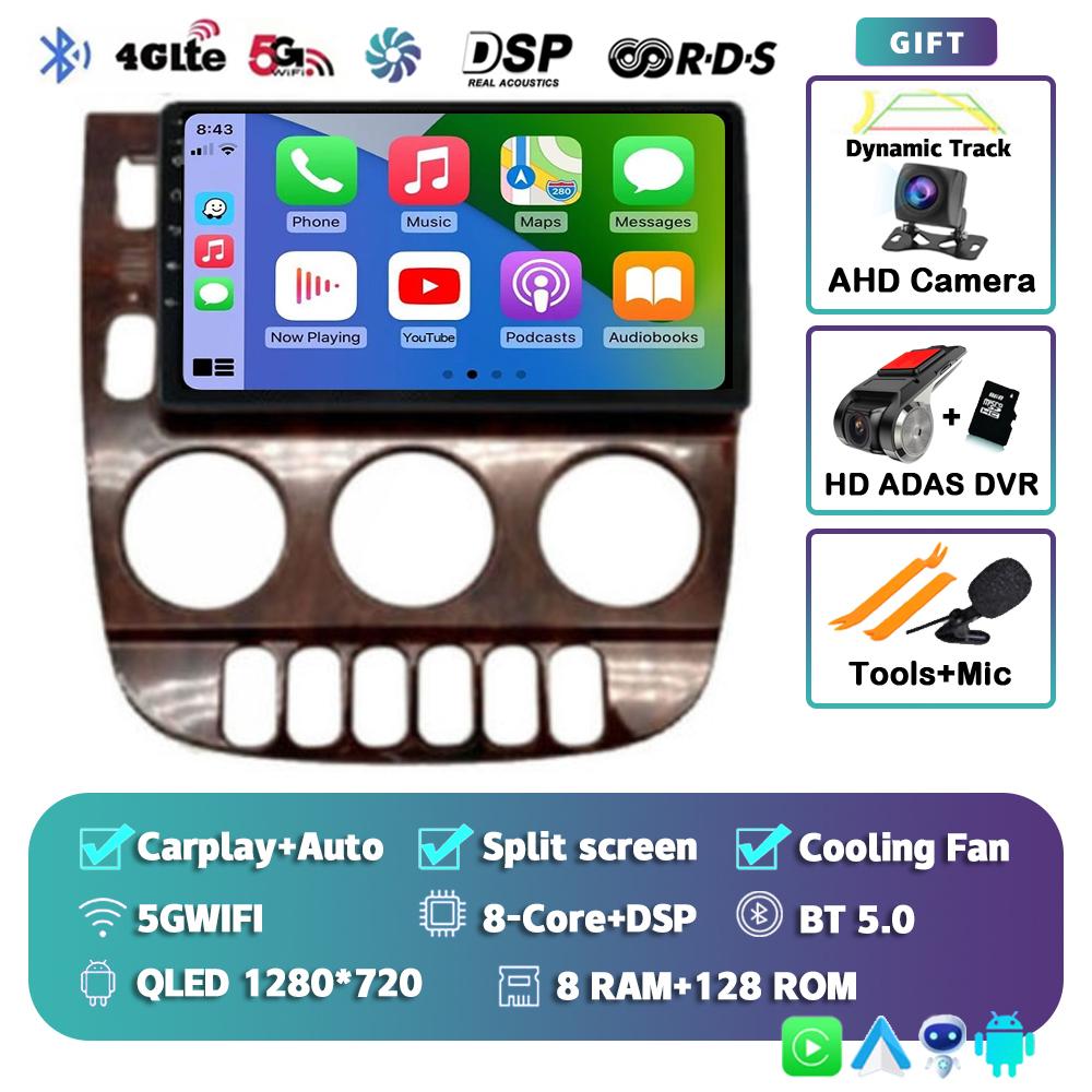 Android 13 Carplay Auto для Benz M-Class W163 ML 1997 1998 1999 2001 2002 2003 2004 2005 Автомобильный радиоприемник Мультимедийный проигрыватель Стерео DSP