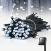 Solar String Lights for Outside,50ft Solar Lights Outdoor Waterproof 100 Led Solar Fairy Lights 8 Lighting Mode Solar String Lights Idea