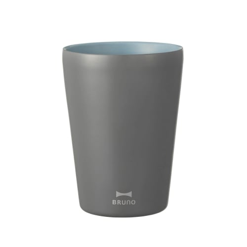 BRUNO Stainless Steel Double-Wall Vacuum Insulated Green Ceramic-Coated Tumbler, Tall, 450cm, BHK273-GY, Perfect Mother's Day Gift