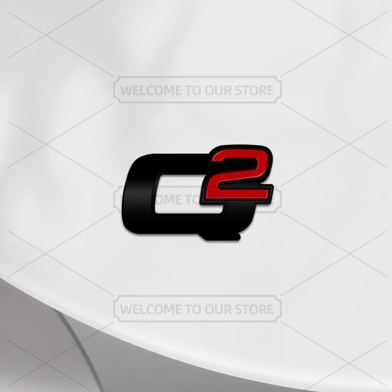 Car 3D Q2 Q4 TI Body Emblem Badge Decals Auto Tail Sticker