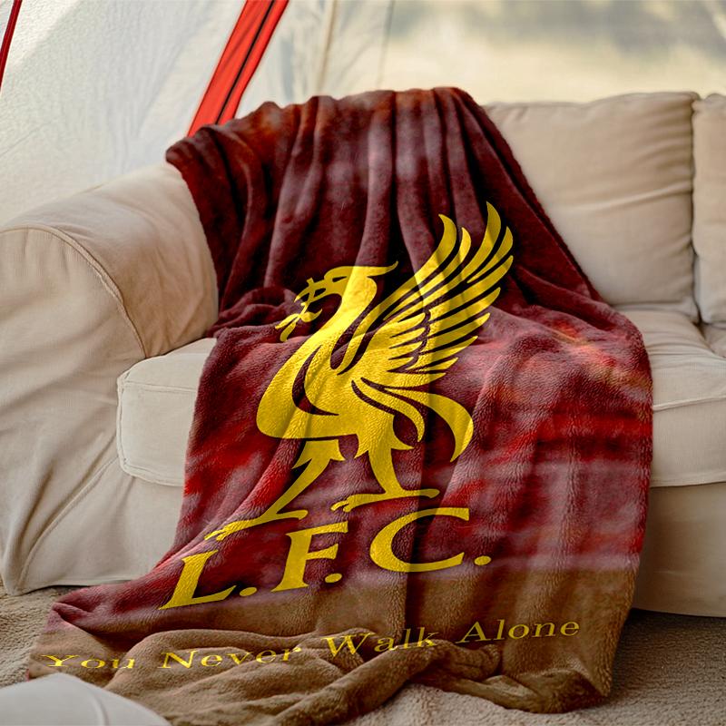 1pc Easy-Care Liverpool FC Blanket, Perfect for Couch, Bed, Home, Travel & More, Warm & Durable Printed Blanket