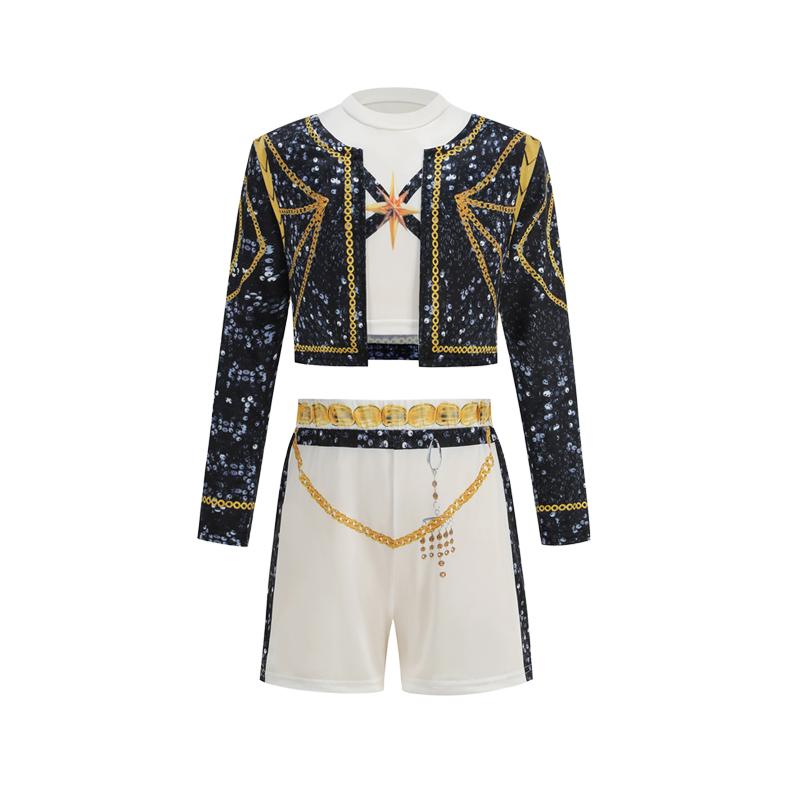 Girl 3 PCS Set Cosplay Costume Fashion Clothes Stage Performance Role Play Dress Up Uniform Children Show Party Costumes