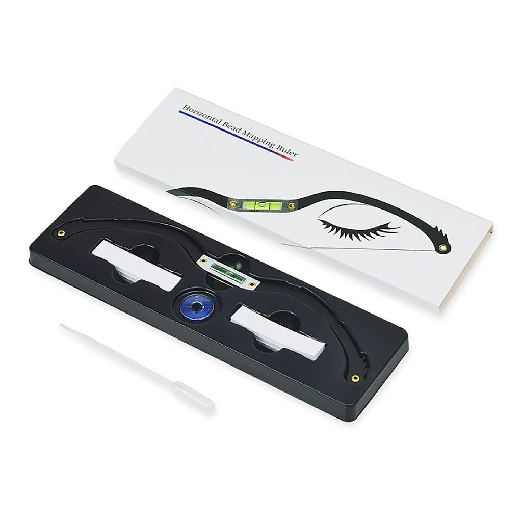 Eyebrow Marker Ruler Featuring Bubble Leveler Eyebrow Mapping Tool Kit Featuring Bow With String Eyebrow Bow Mapper Tool With Mapping Thread 1ml