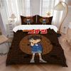 Detective Conan Mystery Print 3Pcs Bedding Setduvet Cover With 2 Bedropillowcase Home Birthday Gift