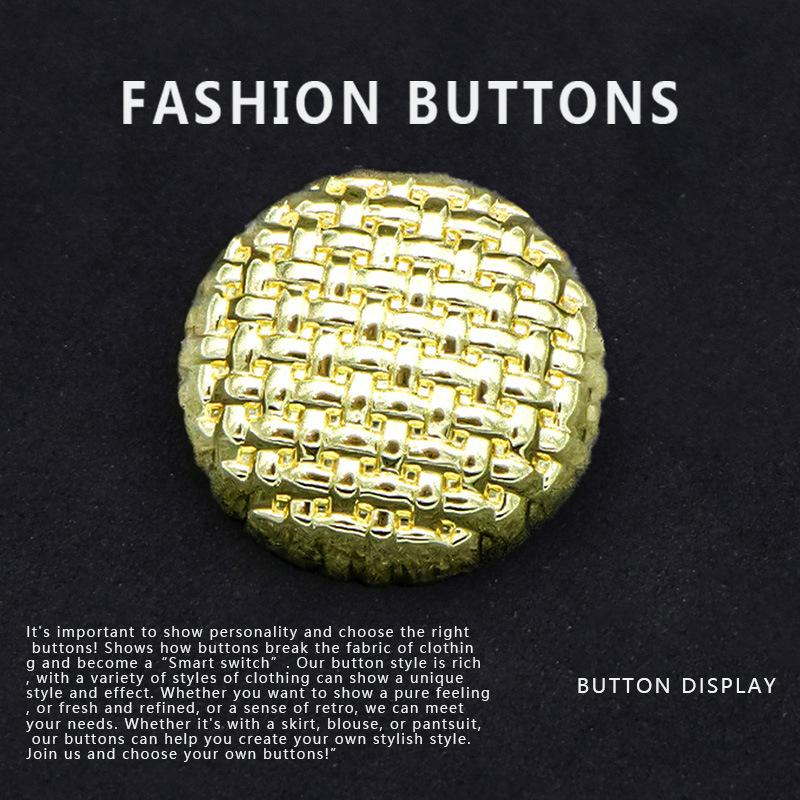 10 шт. металлических пуговиц, изысканное золото в национальном стиле, круглый новый китайский высококачественный свитер, кардиган и большие пуговицы для одежды.