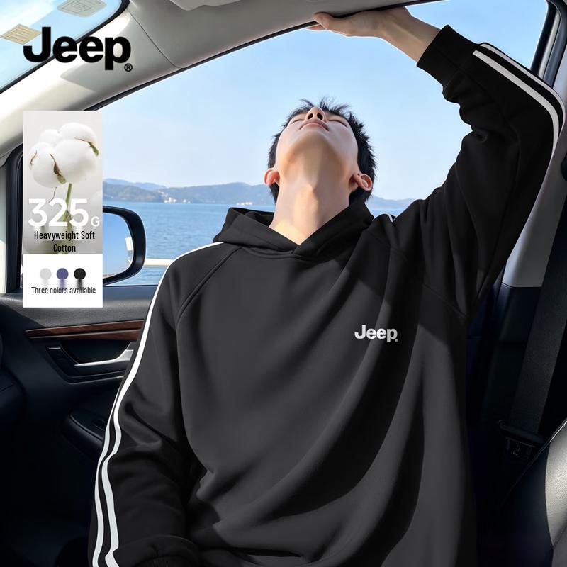 Jeep Мужская повседневная толстовка с капюшоном