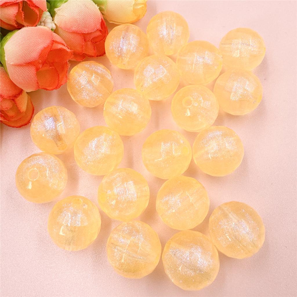 Свободные бусины DIY Ювелирные аксессуары Акриловые материалы для изготовления серег-браслетов 20 шт. Флуоресцентные 15,7 мм Ювелирные изделия Круглые аксессуары