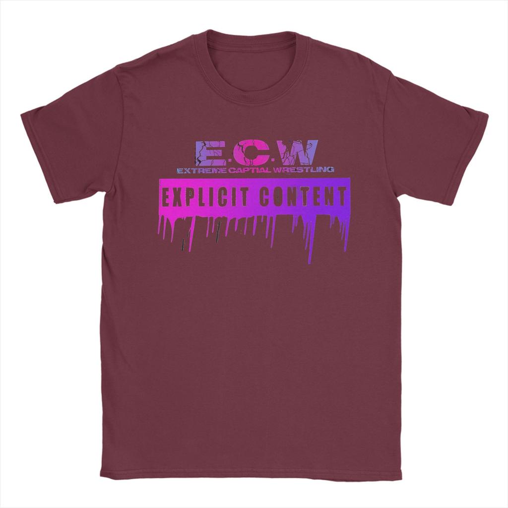 ECW Hardcore Wrestling Cotton TShirt For Couple Summer YK Basic T Shirts Trending Tee Shirt Plus Size Wholesale Tops