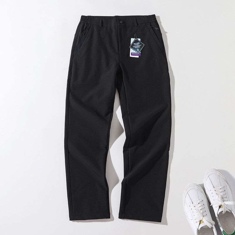 Hiking Softshell Pants for Men and Women, Autumn and Winter, Four-Way Stretch, Warm, Windproof, Waterproof, Straight-Leg Casual Mountaineering Pants