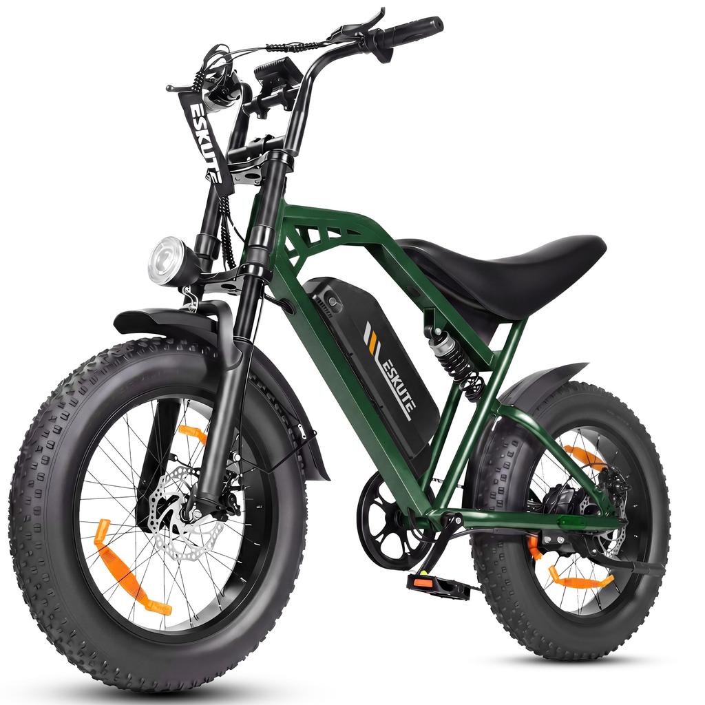 Внедорожный электрический велосипед ESKUTE V202, аккумулятор 48 В 20,8 Ач с большим запасом хода, двойная подвеска