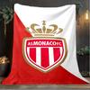 1PC Monaco Football club Printed Soft Flannel Blanket Throw for Adult Bedroom Living Room Sofa Camping Travel Fan gifts Christmas Gifts
