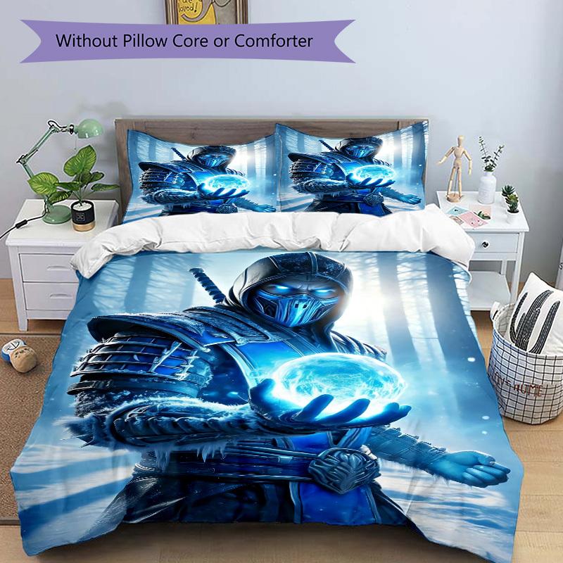 3pcs Mortal Kombat Cover Set,Soft Comfortable Duvet Cover,Guest Room (1*Duvet Cover + 2*Pillowcases, Without Core) yy251024195