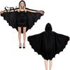 Creative Role Play Bat Outfit Halloween Wing Cape, Adult Kids Costume Hooded Party Fancy Dress Cosplay Cloak for Festive And Child