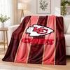 Фланелевое одеяло с принтом Kansas City Chiefs, теплое и уютное, плед для кровати, для домашнего декора в помещении