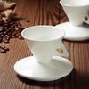 60 мл итальянский эспрессо чашка блюдце набор уникальная креативная пара керамическая кофейная чашка домашняя белая чайная чашка блюдце набор кофейная посуда