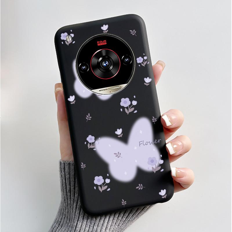 Печатный чехол для телефона для ZTE Nubia Focus 2 Ultra 5G Funda Capa Мягкий силиконовый черный корпус Чехол Милый Цветок Мультяшный корпус Coque