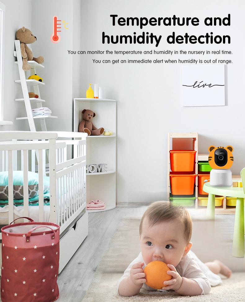 4.5" 1080P Baby Monitor with Mobile App & Two-Way Intercom