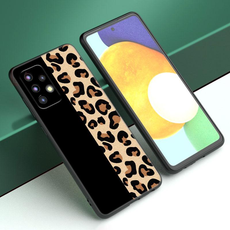 Чехол для телефона с леопардовым принтом для Samsung Galaxy A04 A21 A30 A50 A52 S A13 A14 A22 A23 A32 A53 A73 5G A11 A12 A31 A33 A51 A70 A71 A72