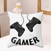 Video Game Cushion Covers Happy Birthday Gamepad Boy Inflate Party Supplies GAME ON Pillowcase Happy Birthday Decor Kids Gifts