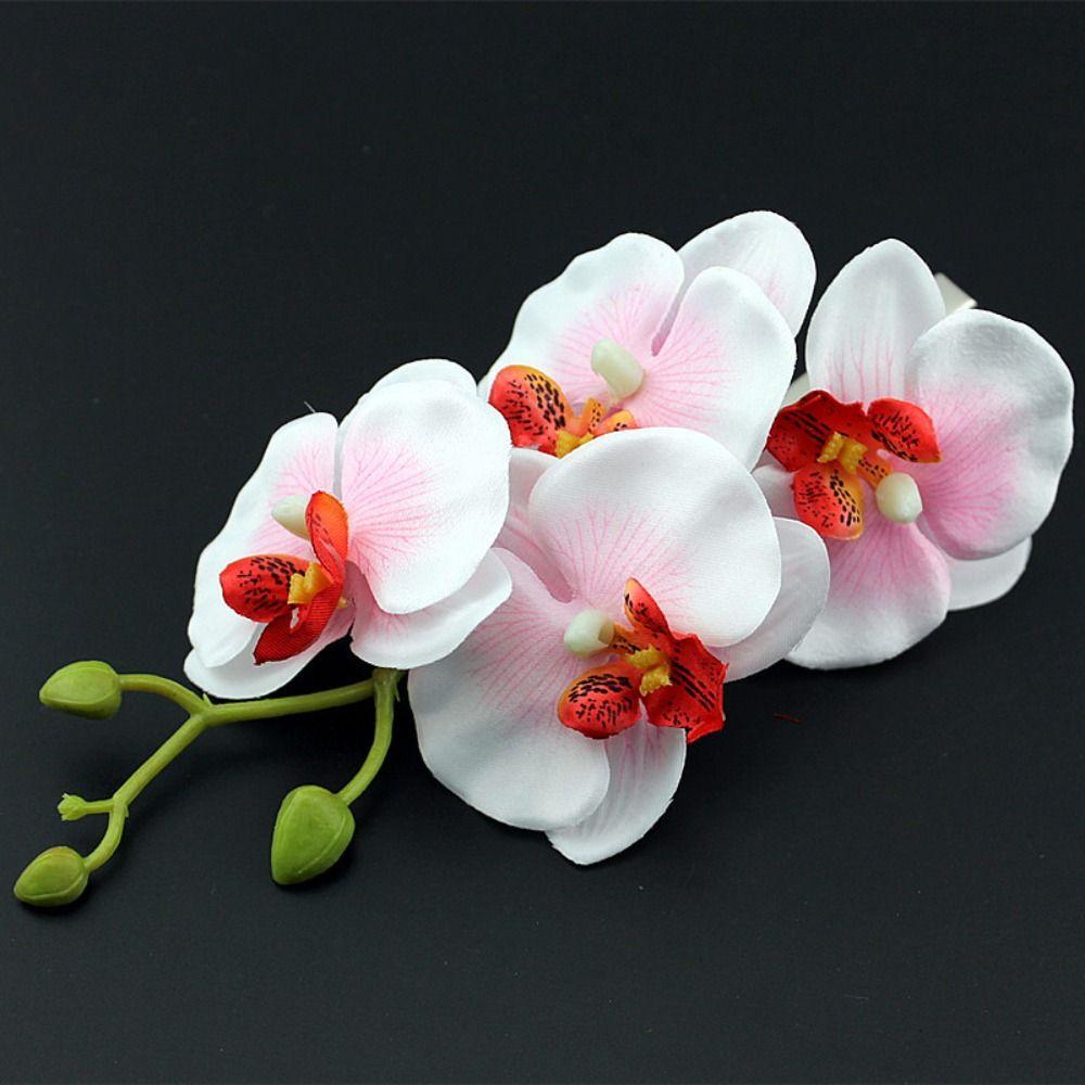 Butterfly Orchid Orchid Flower Hairpin Korean Style Bohemia Duckbill Clip Daily