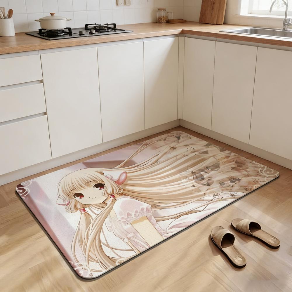 Декорировать-Коврик для пола Chobits Нескользящий Быстросохнущий Диатомитовый Коврик для ванной, Впитывающий Коврик для прихожей