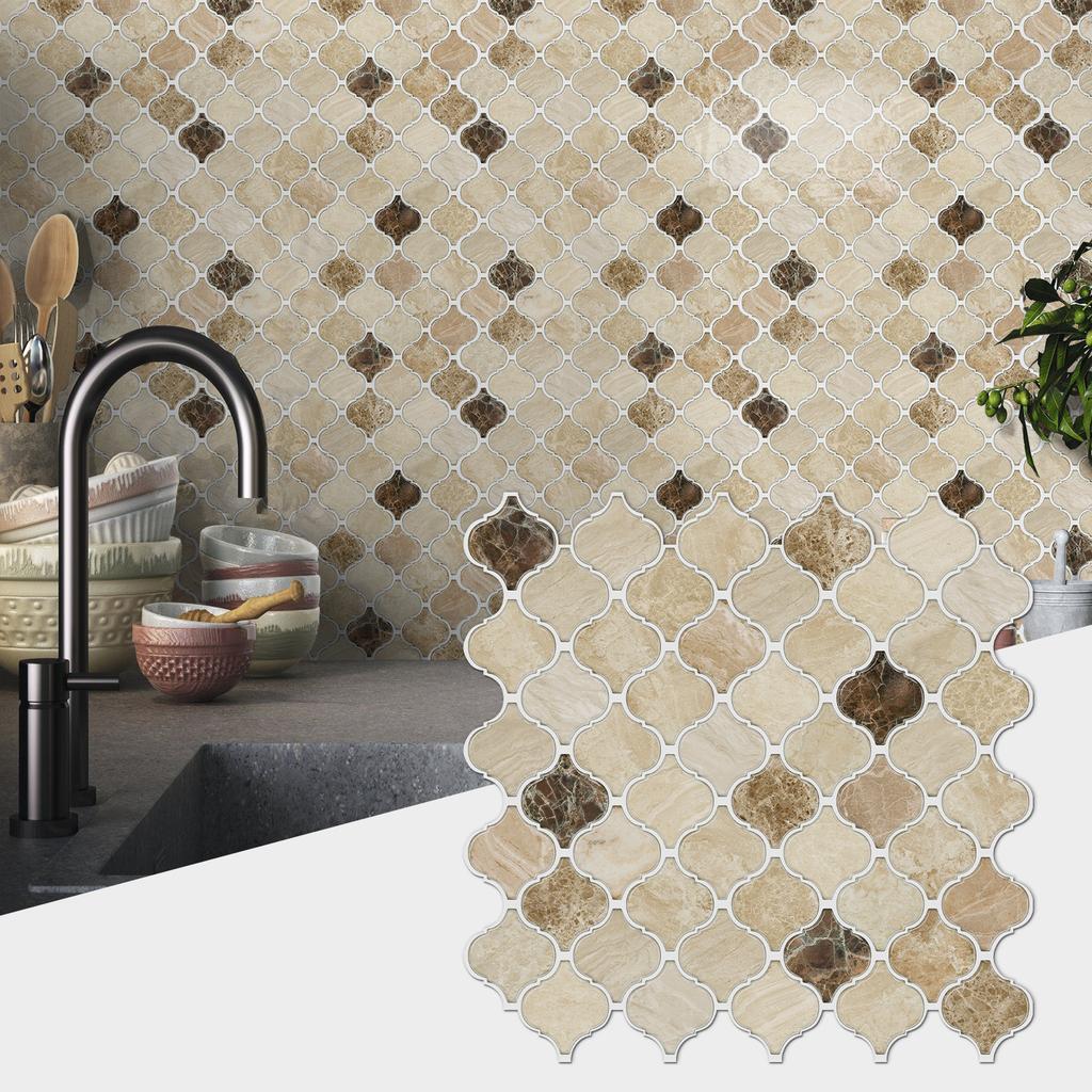 Простая художественная наклейка на плитку особой формы, самоклеящаяся наклейка на стену, кухонная ванная ПВХ водонепроницаемые обои стена