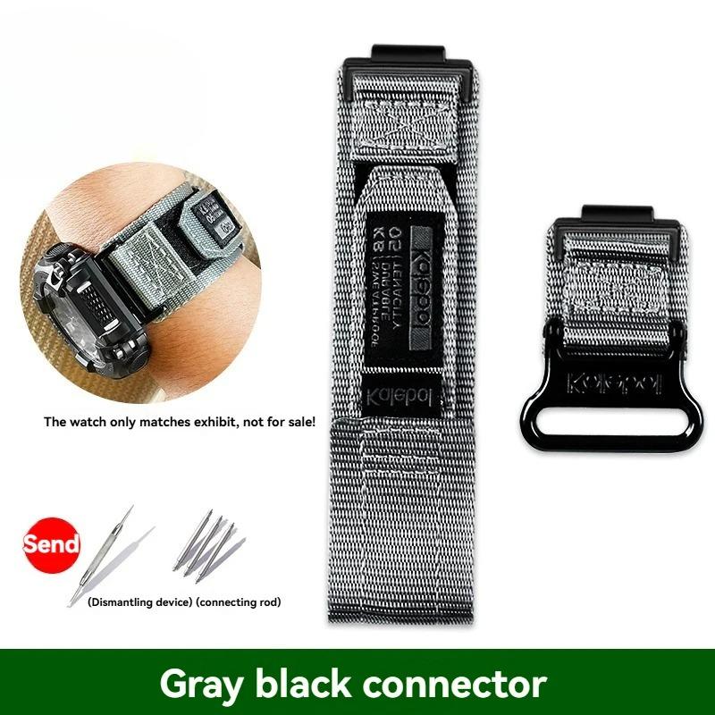 Нейлоновый холщовый ремешок для часов Casio G-SHOCK GA-900 GA700 GA110/100 GM110 модифицированный Мужской спортивный наручный браслет черный