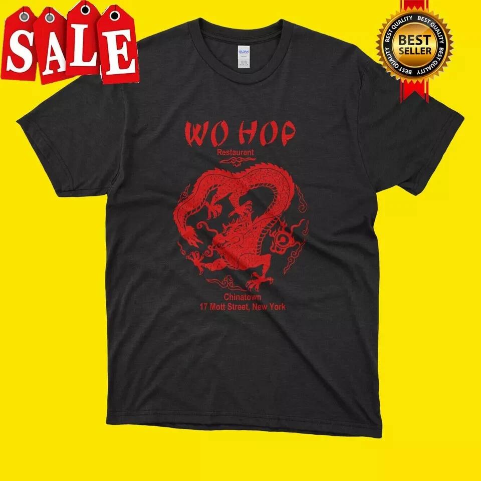 Limited WO HOP RESTAURANT Chinatown Mott T-shirt Black