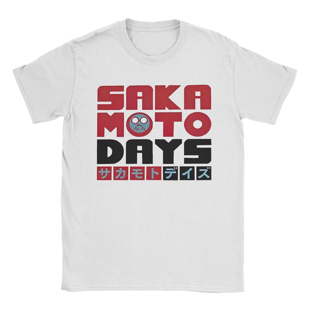 Sakamoto Days - Таро Сакамото На Японском Футболка Манга Аниме Футболки из Чистого Хлопка С Круглым Вырезом и Коротким Рукавом 4XL 5XL Одежда