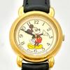 SEIKO ALBA Часы Микки Маус Золотые 411833 Новый ремешок [Новая батарейка] Женские V811-0550