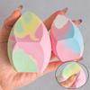 2Pcs Extra Large Makeup Sponge Big Size Makeup Sponge Dual Use Colorful Foundation Cosmetic Puff Beauty Sponge Comestic Puffs