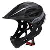 Kids Full Face Bicycle Helmet With LED Light Insect Net CE Certified EPS Lightweight Ventilated Mountain Bike Riding