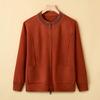 New Fashionable Middle-aged and Elderly Women's Noble Thick Sweater Jacket Middle-aged Mother Autumn Knitted Top