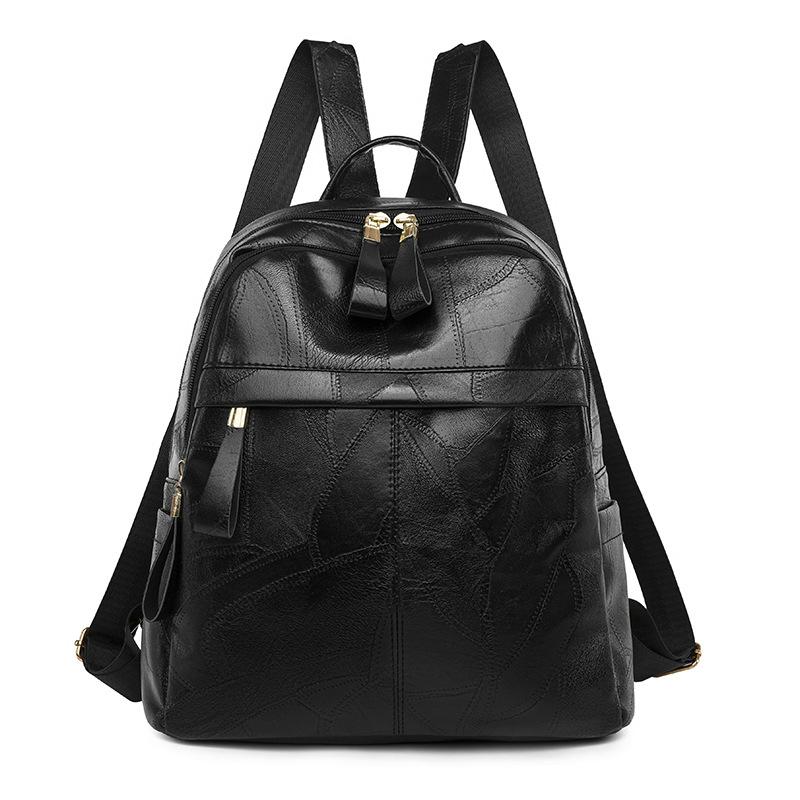 Сумка через плечо для женщин, легкая корейская версия, простая женская сумка из мягкой кожи PU, рюкзак большой емкости для путешествий и отдыха