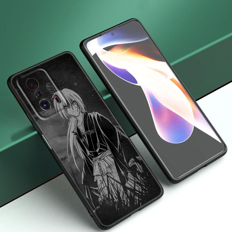 Rurouni Kenshin аниме черный чехол для телефона Xiaomi Mi 9 SE 8 10 10T 11 12 13 Lite 9T 11T 12S 12T 13T 14 Pro 5G NE 11i 12X