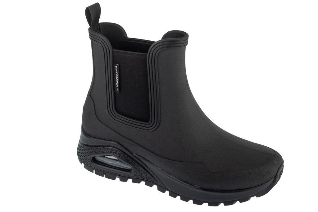 Skechers Uno Rugged - Танцуя под дождем, Женские черные ботинки челси
