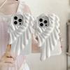 3D Крылья Ангела Ударопрочный Чехол Мультяшный Расколотый Силиконовый Мягкий Чехол Для iPhone 17 Air 16 15 14 13 12 Pro Max Чехлы Для Телефона