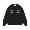 Новая мужская свободная толстовка RHUDE с круглым вырезом, принтом из букв и махровой тканью