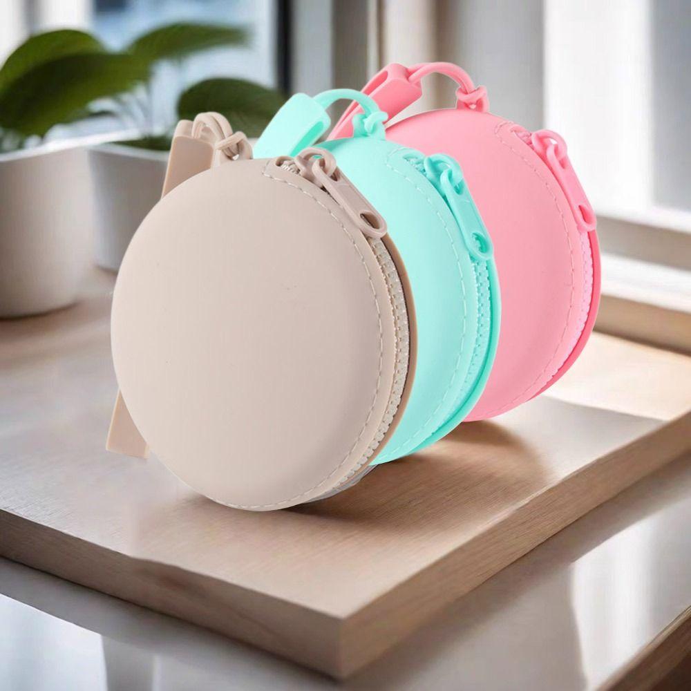 Дорожная сумка на молнии, силиконовая косметичка, переносной кошелек для монет для женщин и девочек