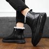 Зимние мужские ботинки slip on plush теплые зимние ботинки мужские рабочие повседневные туфли высокие черные зимние ботинки мужские с мехом зимняя обувь