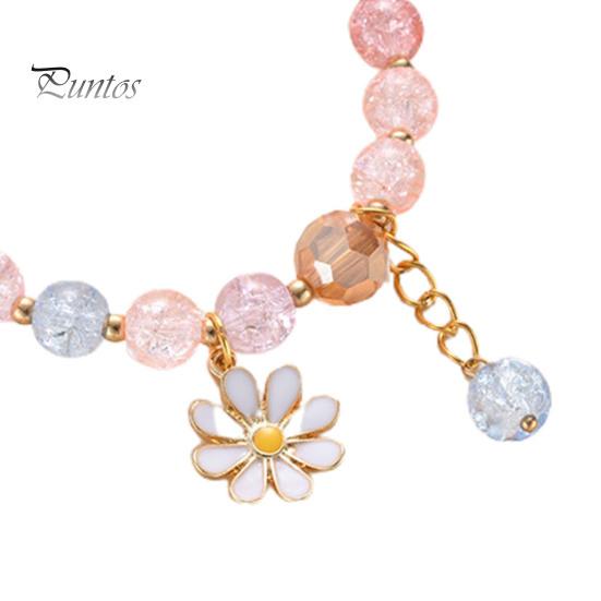 Студенческий браслет с подсолнухом и бисером, сладкий корейский стиль, универсальный браслет, подарок для девочек