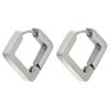 Stainless Steel Earrings Geometric Shapes Triangle/Heart/Rectangle Fade-Resistant Hypoallergenic Nickel-Free Jewelry Earrings